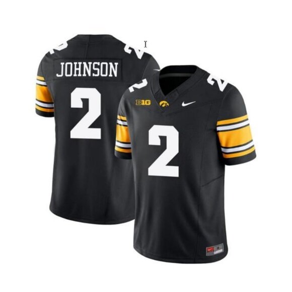 Mens Youths Kids Womens 2 Kaleb Johnson Black Stitched Jersey